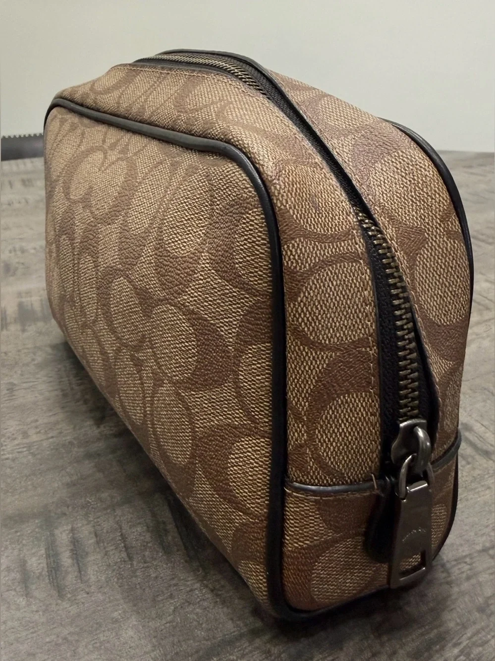 Coach Brown Signature Canvas New York Patch Crossbody